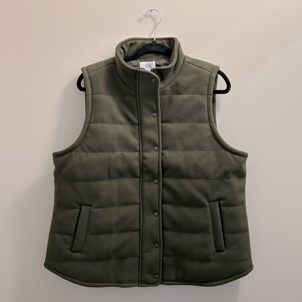 Croft & Barrow Hunter Green Quilted Vest